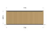 Premium Gartenhaus (34 mm + Holzverschalung) 7x4 m, 28 m² – Bild 10