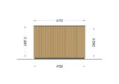 Premium Gartenhaus (34 mm + Holzverschalung) 7x4 m, 28 m² – Bild 11