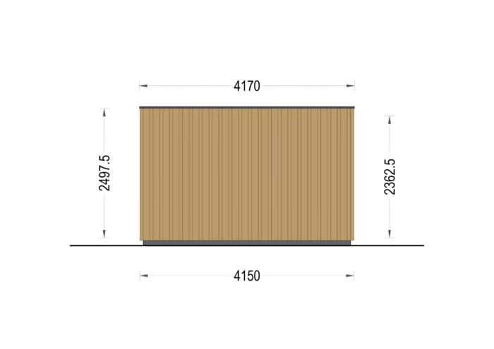 Premium Gartenhaus (34 mm + Holzverschalung) 7x4 m, 28 m² – Bild 11