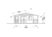Gartenhaus Wels (44 mm) 21 m² – Bild 7
