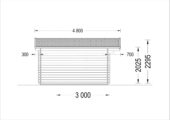 Gartenhaus PETRA (34 mm), 3x4 m – Bild 10