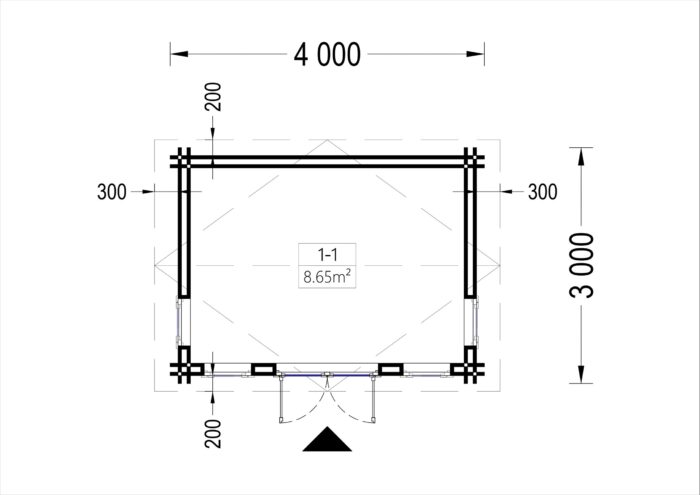 Gartenhaus Meran, 4x3m, 12m² Isoliert – Bild 7
