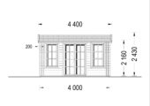 Gartenhaus Meran, 4x3m, 12m² Isoliert – Bild 9