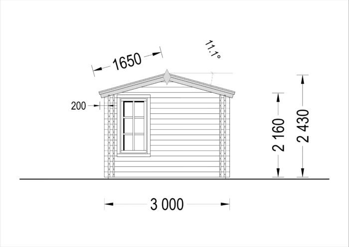 Gartenhaus Meran, 4x3m, 12m² Isoliert – Bild 10