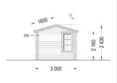 Gartenhaus Meran, 4x3m, 12m² Isoliert – Bild 11