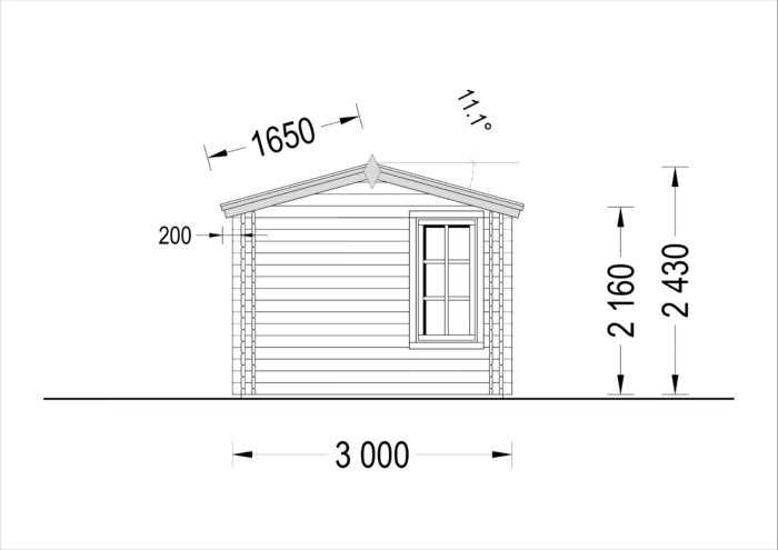 Gartenhaus Meran, 4x3m, 12m² Isoliert – Bild 11