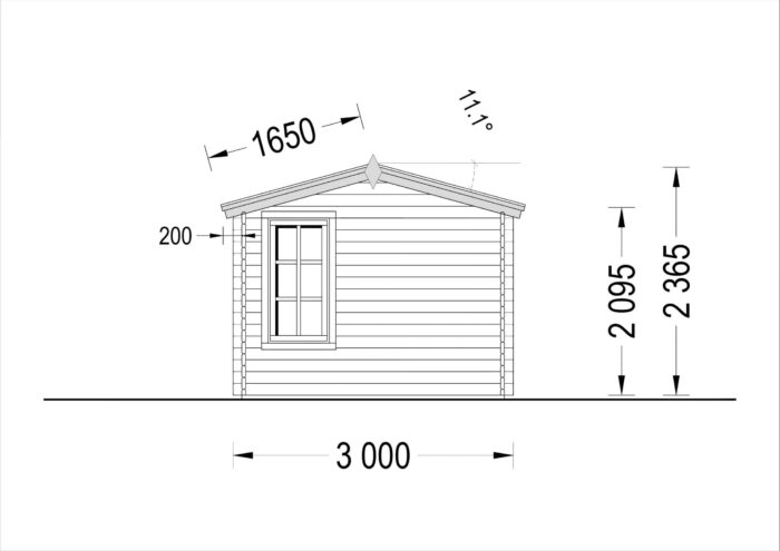Gartenhaus Meran, 4x3m, 12m² – Bild 9