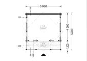 Premium Gartenhaus ROLAND 5x5 m, 25 m² Isoliert – Bild 8