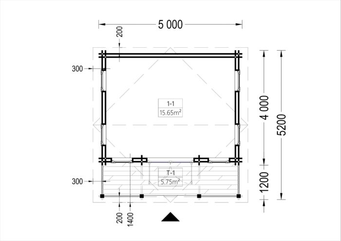Premium Gartenhaus ROLAND 5x5 m, 25 m² Isoliert – Bild 8