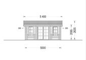 Premium Gartenhaus ROLAND 5x5 m, 25 m² Isoliert – Bild 9
