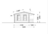 Premium Gartenhaus ROLAND 5x5 m, 25 m² Isoliert – Bild 10