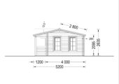 Premium Gartenhaus ROLAND 5x5 m, 25 m² Isoliert – Bild 7