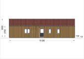 Holzhaus ROMAN(Isoliert, 66 mm + Holzverschalung), 93 m² – Bild 8