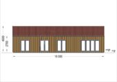 Holzhaus ROMAN(Isoliert, 66 mm + Holzverschalung), 93 m² – Bild 10