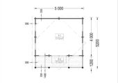 Gartenhaus ROLAND 5x5 m, 25 m² – Bild 6