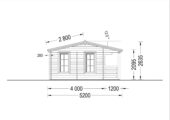Gartenhaus ROLAND 5x5 m, 25 m² – Bild 8