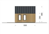 Blockbohlenhaus SUSI (44mm + Holzverschalung), 20m² Isoliert – Bild 9