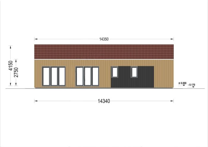 Holzhaus Salzburg (Isoliert, 66mm + Holzverschalung), 139m² – Bild 13