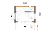 Blockbohlenhaus SASCHA (44 mm + Holzverschalung), 20 m² Isoliert – Bild 6