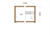 Blockbohlenhaus SASCHA (44 mm + Holzverschalung), 20 m² Isoliert – Bild 5