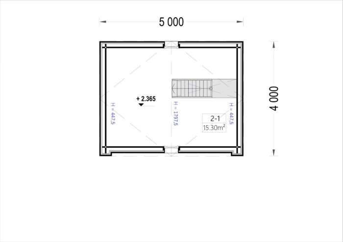 Blockbohlenhaus SASCHA (44 mm + Holzverschalung), 20 m² – Bild 8