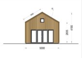 Blockbohlenhaus SASCHA (44 mm + Holzverschalung), 20 m² – Bild 9