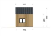 Blockbohlenhaus SASCHA (44 mm + Holzverschalung), 20 m² – Bild 6