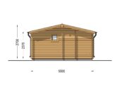 Saunahaus Helga (4 Räume), 5x7,5 m; 25 m² mit Terrasse 12 m² – Bild 11