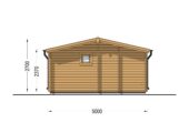 Saunahaus Helga (4 Räume), 5x7,5 m; 25 m² mit Terrasse 12 m² – Bild 11
