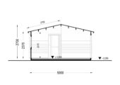 Saunahaus Helga (4 Räume), 5x7,5 m; 25 m² mit Terrasse 12 m² – Bild 12
