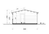 Saunahaus Helga (4 Räume), 5x7,5 m; 25 m² mit Terrasse 12 m² – Bild 12