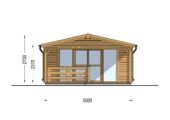 Saunahaus Helga (4 Räume), 5x7,5 m; 25 m² mit Terrasse 12 m² – Bild 9