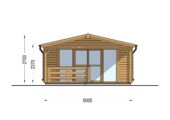 Saunahaus Helga (4 Räume), 5x7,5 m; 25 m² mit Terrasse 12 m² – Bild 9