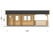 Saunahaus Helga (4 Räume), 5x7,5 m; 25 m² mit Terrasse 12 m² – Bild 10