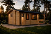 Saunahaus Helga (3 Räume), 5x7,5 m; 25 m² mit Terrasse 12 m² – Bild 4