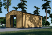 Gartenhaus TAURUS (34 mm + Holzverschalung), 7x4 m, 28 m² – Bild 4
