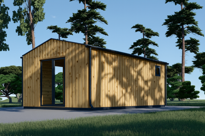 Gartenhaus TAURUS (34 mm + Holzverschalung), 7x4 m, 28 m² – Bild 4