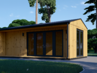 Gartenhaus TAURUS (34 mm + Holzverschalung), 7x4 m, 28 m² Isoliert