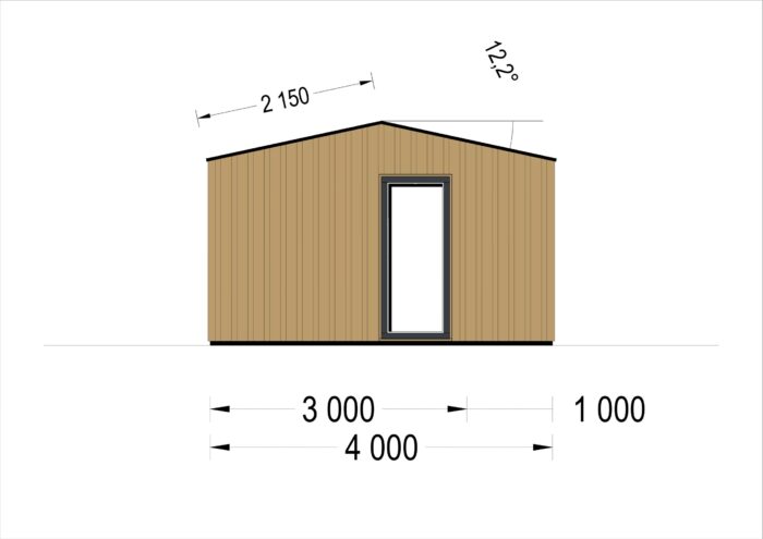Gartenhaus TAURUS (34 mm + Holzverschalung), 7x4 m, 28 m² – Bild 7