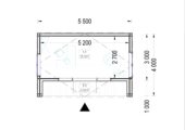 Gartenhaus TAURUS (34mm + Holzverschalung), 5,5x4m, 16,5m² – Bild 7