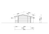 Blockbohlenhaus TRAUNSEE (44+44 mm) · 50 m² · Extra Isoliert – Bild 7