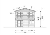 Blockbohlenhaus TURIN (66 mm) Isoliert, 100 m² + 20m² Terrasse – Bild 9