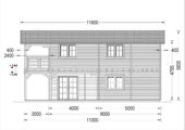 Blockbohlenhaus TURIN (66 mm) Isoliert, 100 m² + 20m² Terrasse – Bild 10