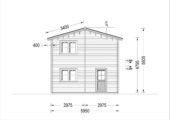 Blockbohlenhaus TURIN (66 mm) Isoliert, 100 m² + 20m² Terrasse – Bild 11