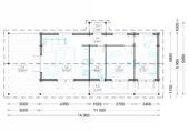 Blockbohlenhaus TRAUNSEE (44+44 mm) · 50 m² · Isoliert – Bild 6