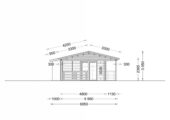Blockbohlenhaus TRAUNSEE (44+44 mm) · 50 m² · Isoliert – Bild 7