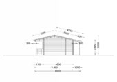 Blockbohlenhaus TRAUNSEE (44+44 mm) · 50 m² · Isoliert – Bild 9