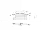 Blockbohlenhaus TRAUNSEE (44+44 mm) · 50 m² · Isoliert – Bild 9