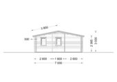 Blockbohlenhaus ULRICH (44+44 mm) · 70 m² · Isoliert – Bild 9