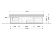 Blockbohlenhaus ULRICH (44+44 mm) · 70 m² · Isoliert – Bild 10